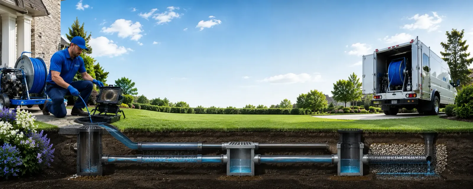 Outdoor drain cleaning information for Dimondale, MI
